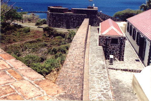 south wall of fort
